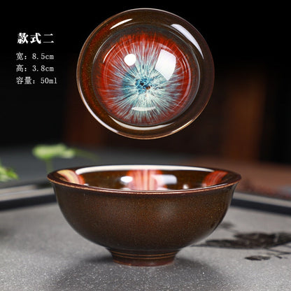 Skvělý šálek čaje Yuteki Tenmoku Znovu vytvořit technologii starověké dynastie Song Keramická čajová mísa/JIANZHAN