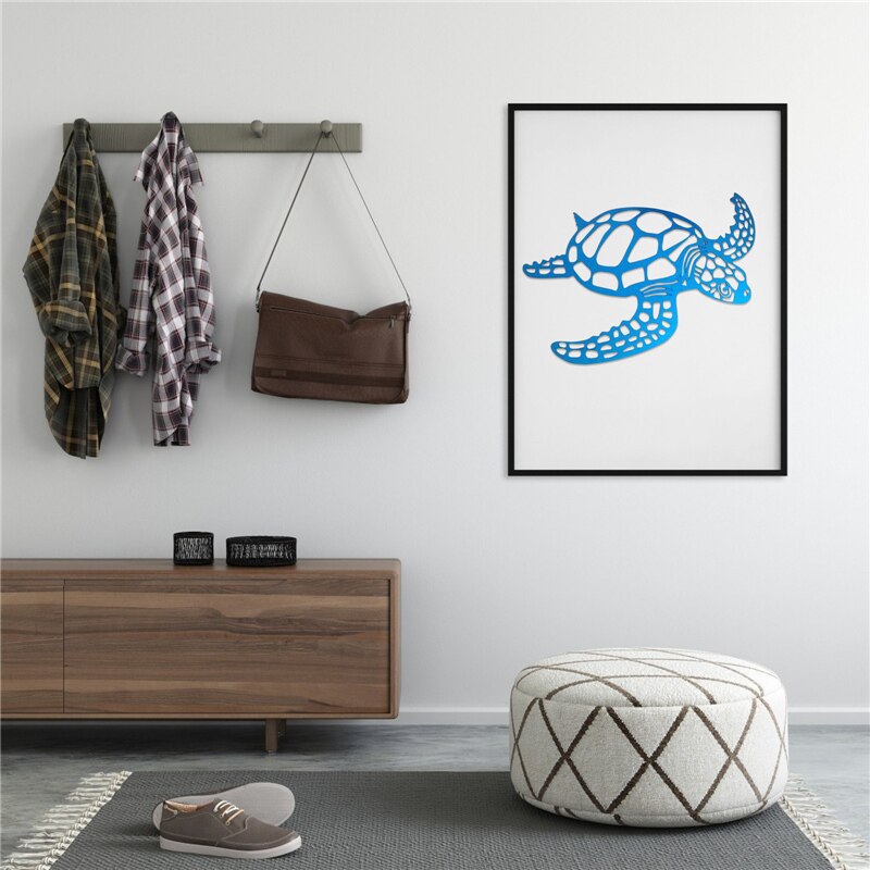 Металлическая морская черепаха орнамент пляж декор декор стены художественные украшения стена висит для внутренней гостиной декор стены. Декор декор.