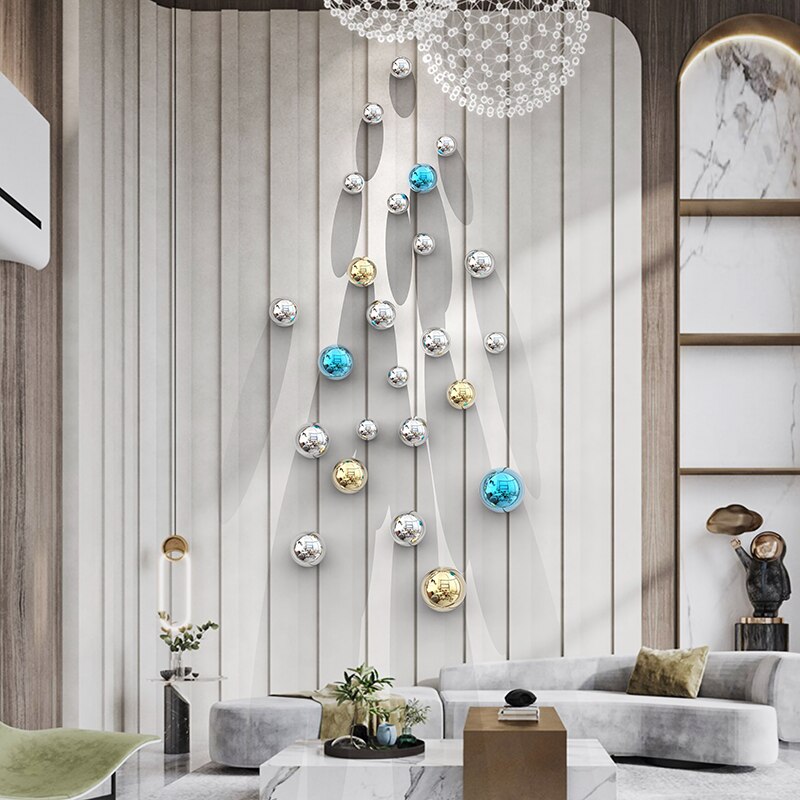 Nordic Decorative Ball Sala de estar decoração de parede Bola Acessórios para casa Hotel Hotel Space Shop Wall Hanging