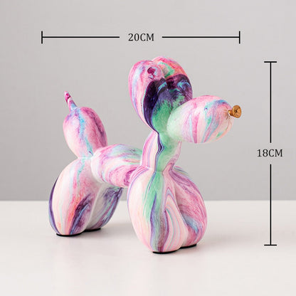 Balloon Dog Staty Harts Staty Sculpture Creative Animal Nordic Home Decoration Accessories for Living Room Animal Figures