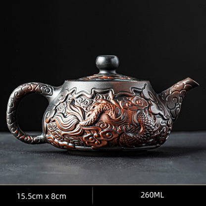 Retro wysokiej klasy fioletowe ceramika czajniczka ceramiczna domowa gospodarstwo domowe fioletowe gliniane pojedynczy garnek kung fu herbatę nóż skok nóż czysty ręcznie robiony czajniczka