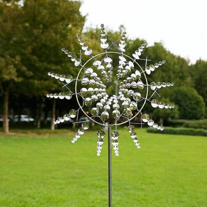 Metal Windmill Outdoor Wind Spinners Bohemian Garden Patio LAwn Decor  Patio Decoration Metal Yard Decor Cool