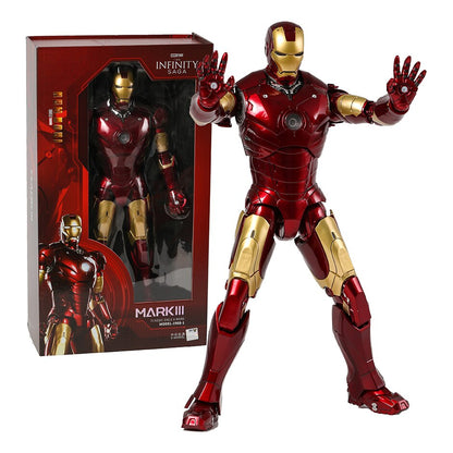36cm ZD The Infinity SAGA Iron Man MK3 Mark III 14" Action PVC Collection Model Toy Avengers Figurlegetøj