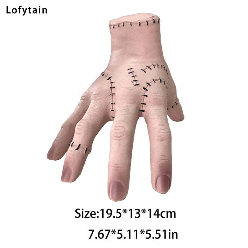 Lofytain Halloween Horror Wednesday Thing Hand From Addams Family Cosplay Latex Figurine Home Decor Crafts Party Prop