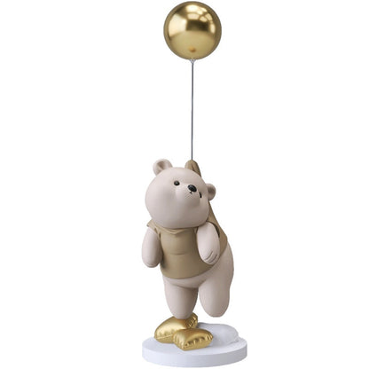 Ornamentos de resina polar de globo creativo decoración del hogar Artesanía de la estatua del escritorio de la oficina Figuras de decoración de la estantería escultura artesanía
