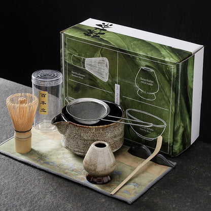 Juego de té de té de matcha japonés Cuchara de té de bambú té de té