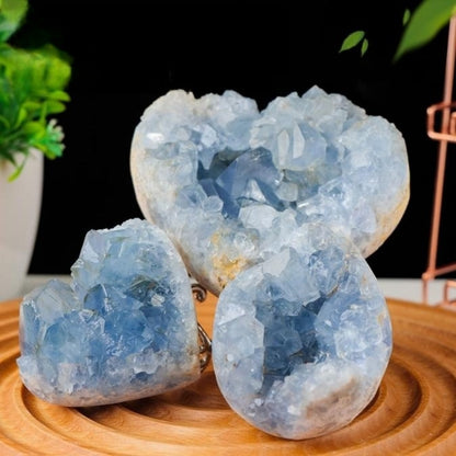 מערה כחולה טבעית קישוט אבן מקורית המבקשת לעשות קישוט בית משאלה
