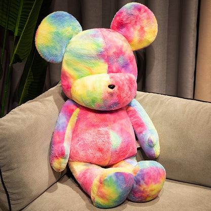 Candy Violence Olgle Kolorowa przypływ gry niedźwiedź pluszowy zabawkowy krawatowy Rainbow Doll Pluszowa zabawka poduszka urodzinowa Dekoracja domu dekoracja