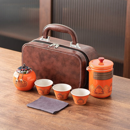 Travel Tea Set Portable Kung Fu Tea Set Wholesale Japanese Outdoor Quick Cup Festival Company Business Gifts