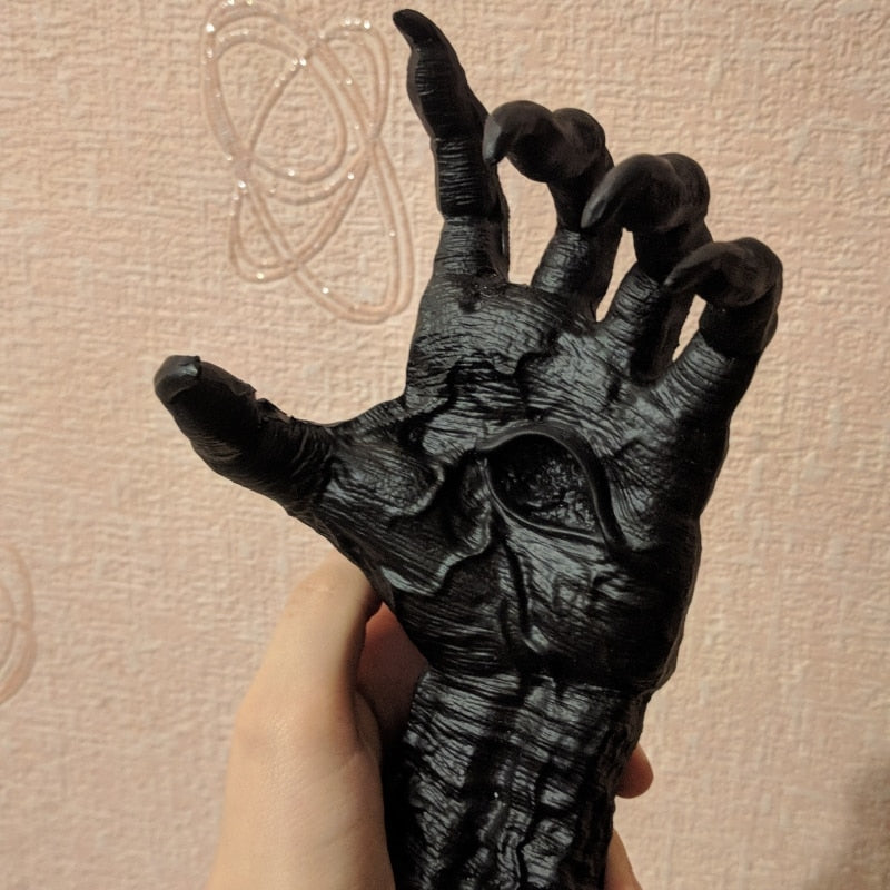 Gothic Witch&#39;s Hand Statues Creative Resin Ornament Aesthetic Wall Keys Hanging Rack Bag Hangers Wall Art Sculptures Home Decor
