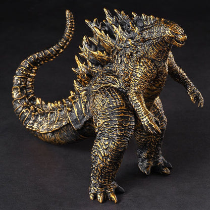 Godzilla -elokuva King of the Monsters Black Gold Godzilla Action Fight Anime -malli 23cm PVC Liikkuvat nivelet dinosaurus lasten lahja lelut