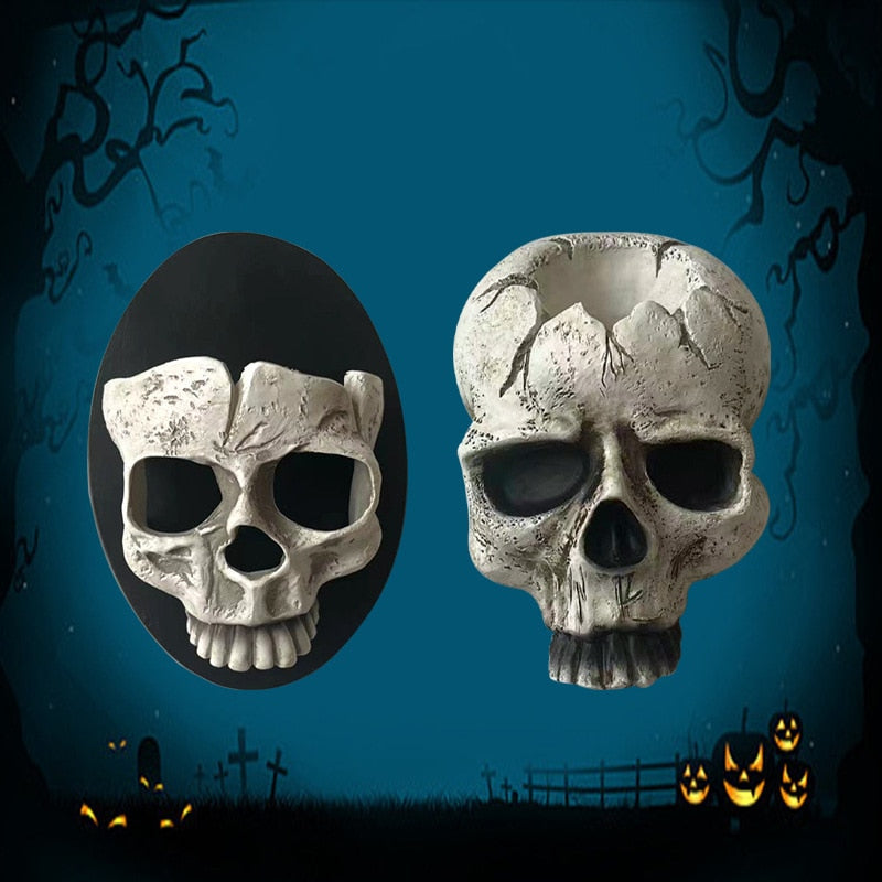 Halloween Skeleton Candeler Home Skeleton Soporte de candelabro Resin Wall Ornament Ornament Desktop Cobrante