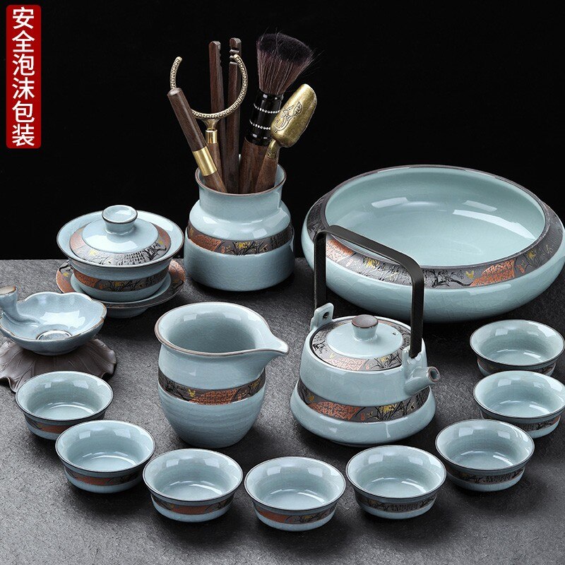Kung Fu Chinese Tea Set Pot Mugs Kettle Infuser Maker Travel Ceremony Service Tea Set Accessories Chaleira Teapot Set