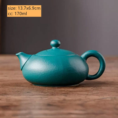 Creative grov keramik tekanna te infuser antik svart porslin puer'eh te potten japansk te -set handgjorda keramiska tevaror