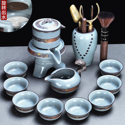 Kung fu chinese Tea Conjunto de panela Canecas de chaleira Cerimônia de viagem Infuser Fabricador Conjunto de chá Acessórios Chaleira