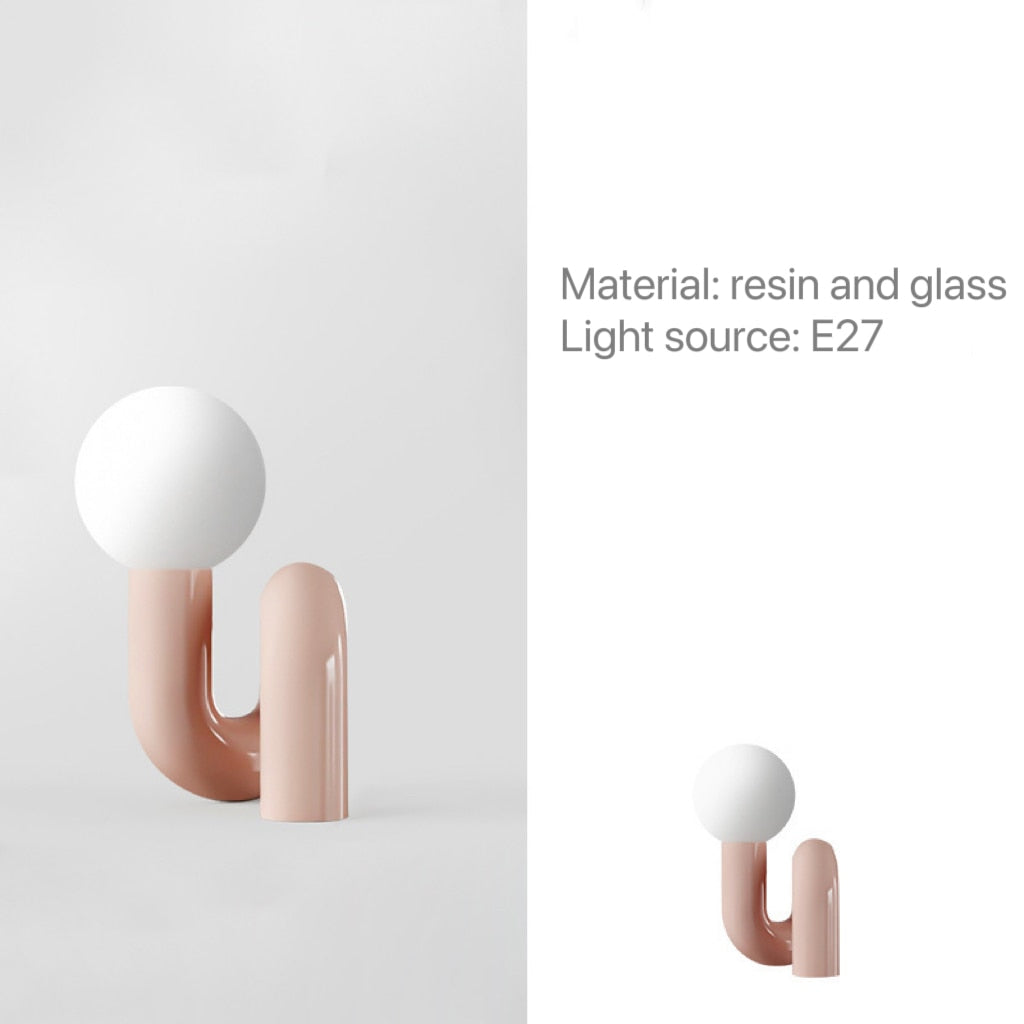 Lampu Meja Desain Modern Untuk Kamar Tidur Sisi Tempat Tidur Dekorasi Kopi Meja Sisi Meja Light Ball Ball Home Dekorasi Dalam Ruang
