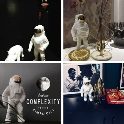 Золото -космос скульптура астронавт керамическая ваза творческая современная модель космонавта