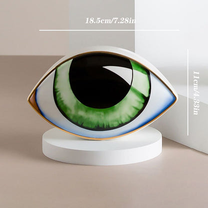 2023 Ceramic Devil's Eye's Eye Home Decor Eye Ornaments Patung Patung Studi Ruang Studi Abstrak Hadiah Dekorasi Hadiah