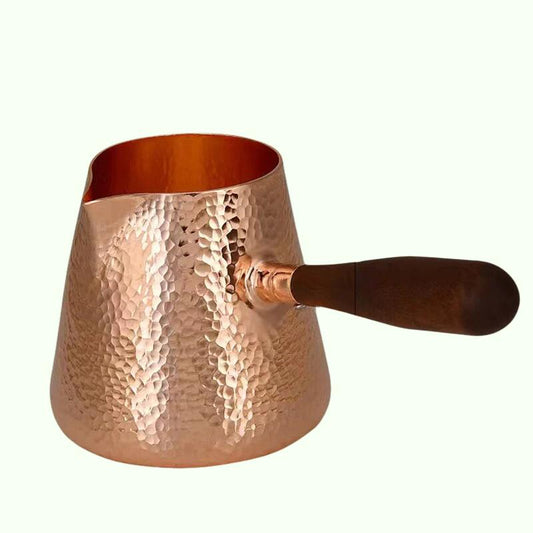 500 ml Pure Copper Latte Pitcher Milk Jug Water Pots Vatles Hammer Handcraft Drinkware Table Proware