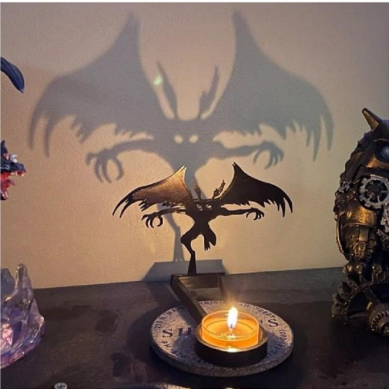 SpookTacular Halloweend Decor Decor Candlestick עם גולגולת מכשפה דלעת שולחן עבודה שולחן עבודה אימה תפאורה מפחידה 2023 ליל כל הקדושים