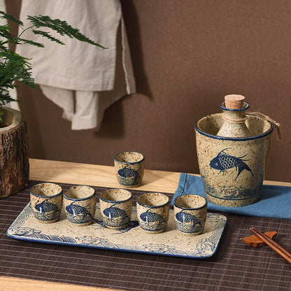 Nástroje Home Bar Sets Mini Gift Soju Sake Sake nádobí Bar Bartending Kits Jug Cups Jogo de Jantar Kitchen Ascessories WSW40XP