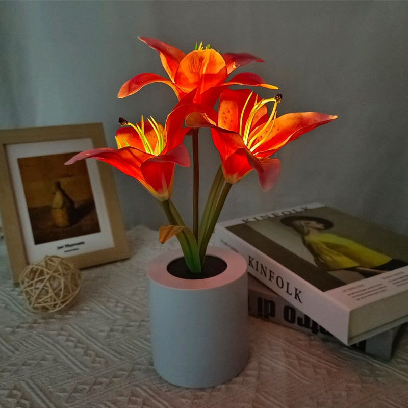 LED solsikke buket natlys simulering blomst atmosfære skrivebord let romantisk sengelampe blomster lampe gave café hjem værelse indretning
