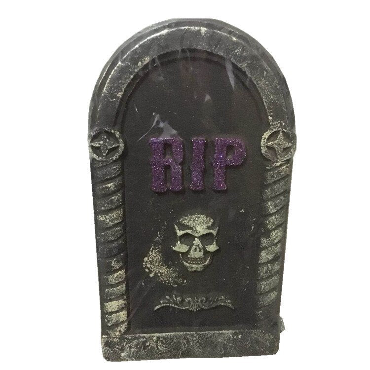 Halloween Graveyard Tombstone Decorations Realistic and Reusable Spooky Haunted House Yard Outdoor Decorations and Accessories