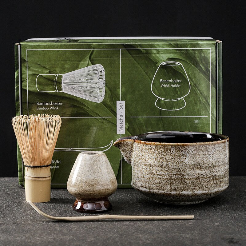 Teh Matcha Jepang Set Bambu Sendok Teh Sendok Minum Teh Peralatan Pembuatan Teh