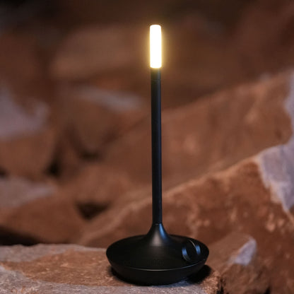 Yatak odası için masa lambası şarj edilebilir kablosuz dokunmatik lamba kampı mum yaratıcı lamba şarj edilebilir usb-c masa lambası