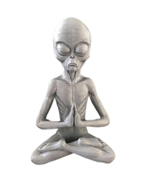 Meditace mimozemšťané pryskyřice ozdoby UFO Dekorace Socha zahrada Domácí kancelář Dvohor Umělecké výzdoby pro vnitřní venkovní