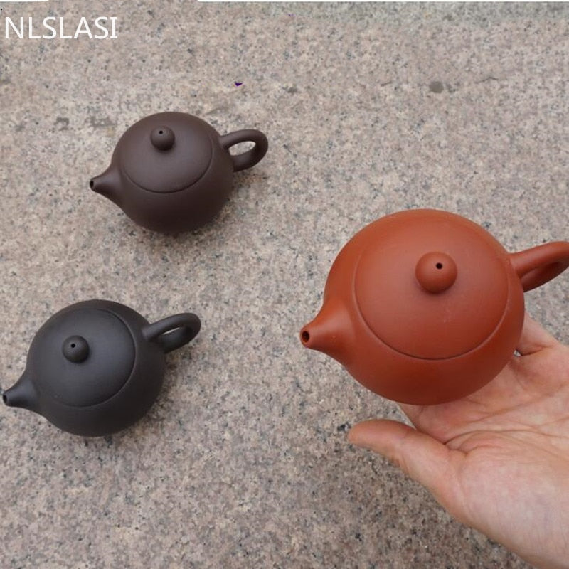 Yixing – théière en argile violette authentique, théière Xi Shi, bouilloire de beauté, costume, service à thé chinois Puer, fournitures d'étiquette