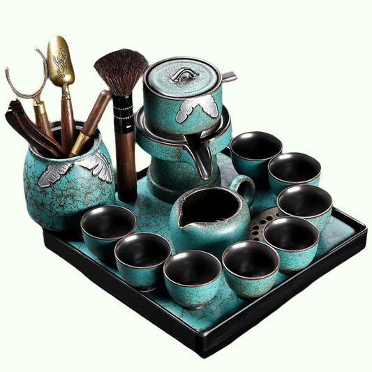 Bubble Turki Chinese Set Accessories Mug Maker Maker Sore Gaiwan Service Tea Set Cutlery Taza Mate Kitchen Sets Yx50ts