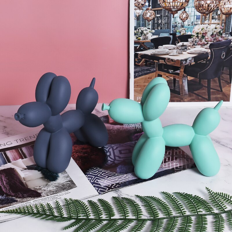 Domácí výzdoba nordický styl pryskyřice 21 cm balón psí pokoj obývací pokoj veranda dekorace nové domácí dekorace děti dárky výzdoba místnosti