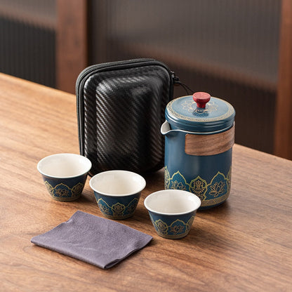 Reistheet set draagbare kung fu theeset groothandel Japans outdoor quick cup festival bedrijf zakelijke geschenken