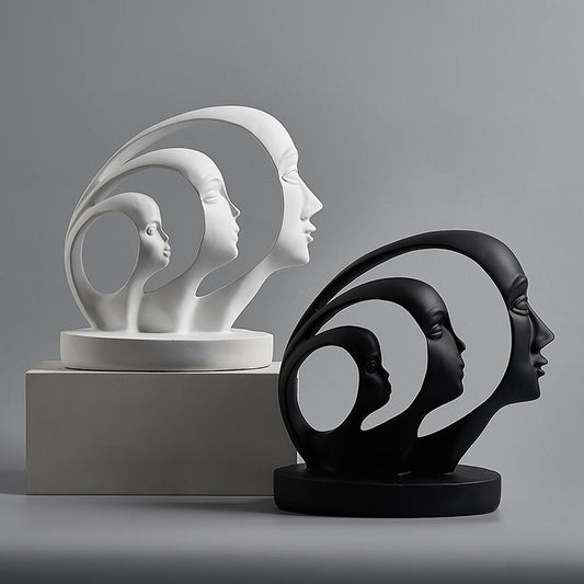 Noordse standbeeld gezichtsmodel figuur huizendecoratie accessoires voor woonkamer moderne abstracte sculptuur kantoor bureau figurines