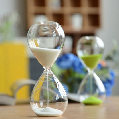 5/15/30/60 Menit New Nordic Glass Droplet Time Hourglass Timer Creative Home Decoration Kerajinan Hadiah Hari Valentine