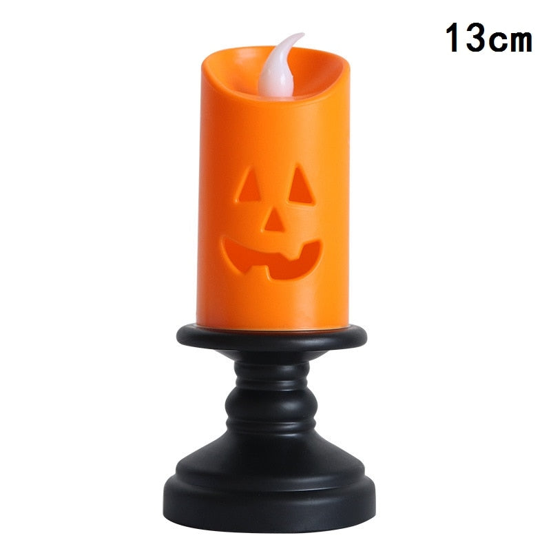 Halloween Candele Light LED Colorful Candlestick Table Decorazione Pumpkin Party Happy Halloween Party Decor per Home 2023