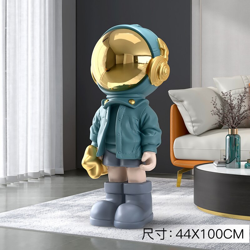 Large Astronaut Ornaments for Home Floor Figurines for Interior Aesthetic Kawaii Room Decor Spaceman Home Living Room Decoration