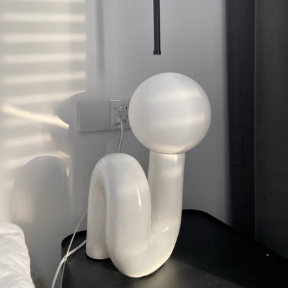 Modern designbordslampa för sovrummet sängen ingång dekoration soffbord sido skrivbord lätt glas boll hem inomhusdekor