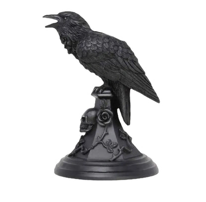 Owl Candle Holder Resin Crafts Halloween Atmosphere Decoration Gothic Crow Home Decoration