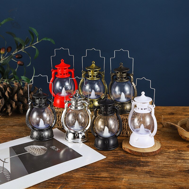 Boże Narodzenie Handheld Małe Latarnie Lampy pałacowe Dekorowanie lampy naftowej 2023 Navidad Atmosphere Scena Dekoracja