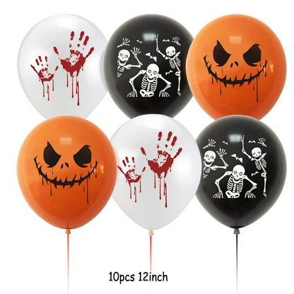 Riesige stehende Halloween-Kürbis-Geist-Luftballons, Hexen-, Fledermaus-, Spinnen-Folienballon, aufblasbare Kinderspielzeuge, Globos, Halloween-Partyzubehör 