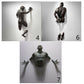 Nachahmung Kupfer Harz Ornament abstrakte Charakter Wandkunst Klettern Mann 3D durch Wand Statue Skulptur 