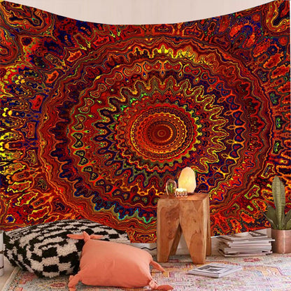 Indická mandala tapiserie zeď visící barevné boho domácí výzdoba plážového házení koberce přikrývka dekor estetické bohémské tapiserie