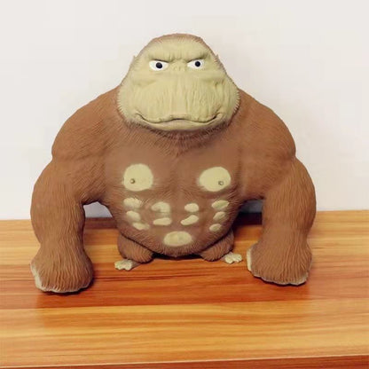 Stretch Gorilla Figure Sculpture Twisting Pulling Bending Anti-Anxiety Pinch Relieve Stress Toy Funny Kids Toy Knead Sand Toy