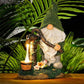 Lampe solaire en résine pour jardin, décoration de noël, elfe nain, succulente lampe de jardin, décoration de paysage 