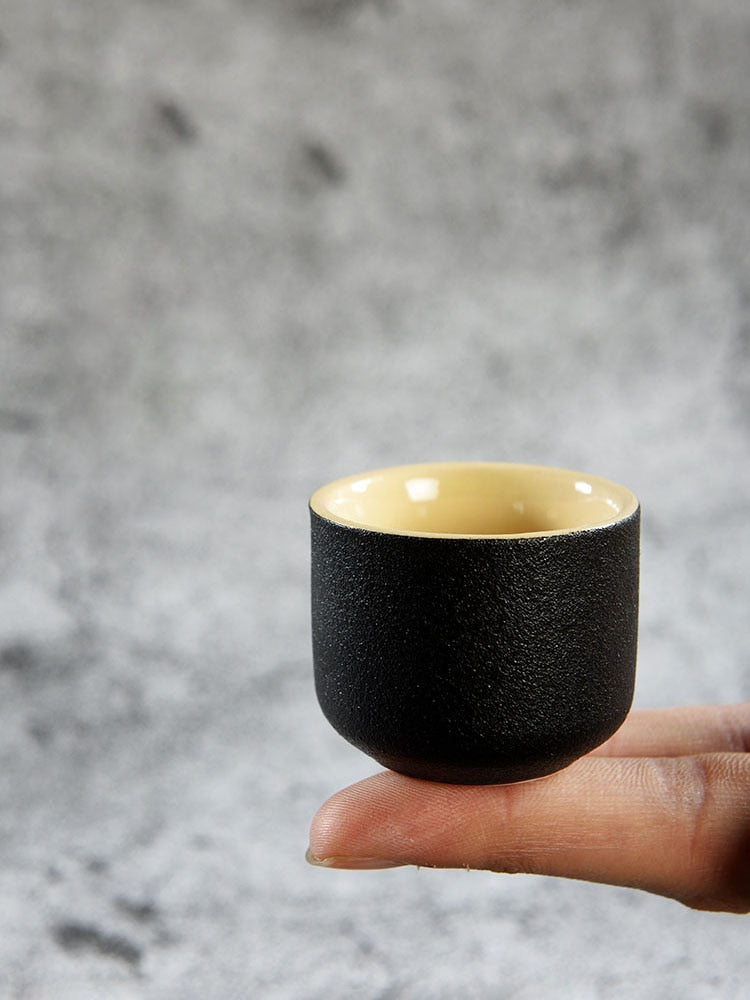 Japonský styl kyčelní baňky Vintage keramické saké pohárky Set Home Kitchen Office Flagon Liquor Cup