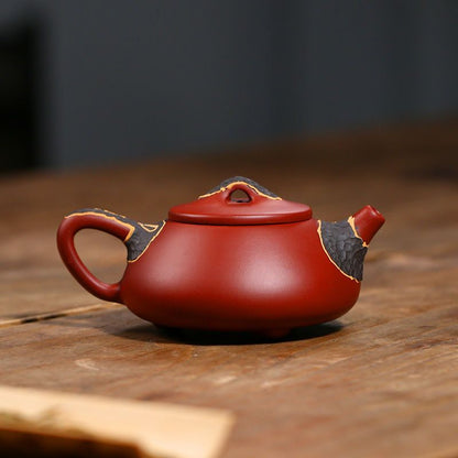 Yixing herbatnia czajnicza herbata filtr ręcznie robiony fioletowe gliniane herbaciarki Dostosowane prezenty