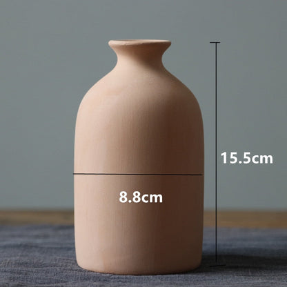 1pc Vaso de cerâmica fosca de decoração de cerâmica de cerâmica Adereços fotográficos