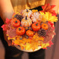 Simulation de citrouille d'automne doré, 50 pièces, Mini ensemble de citrouille, Halloween, décoration de Thanksgiving, pommes de pin, glands, accessoires 